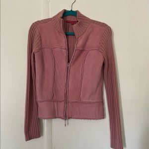 Pink Sweater Jacket